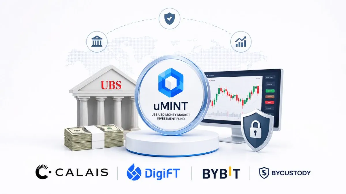 Calais Becomes 1st Quantitative Hedge Fund to Deploy UBS uMINT as OES Collateral via Bybit, ByCustody & DigiFT